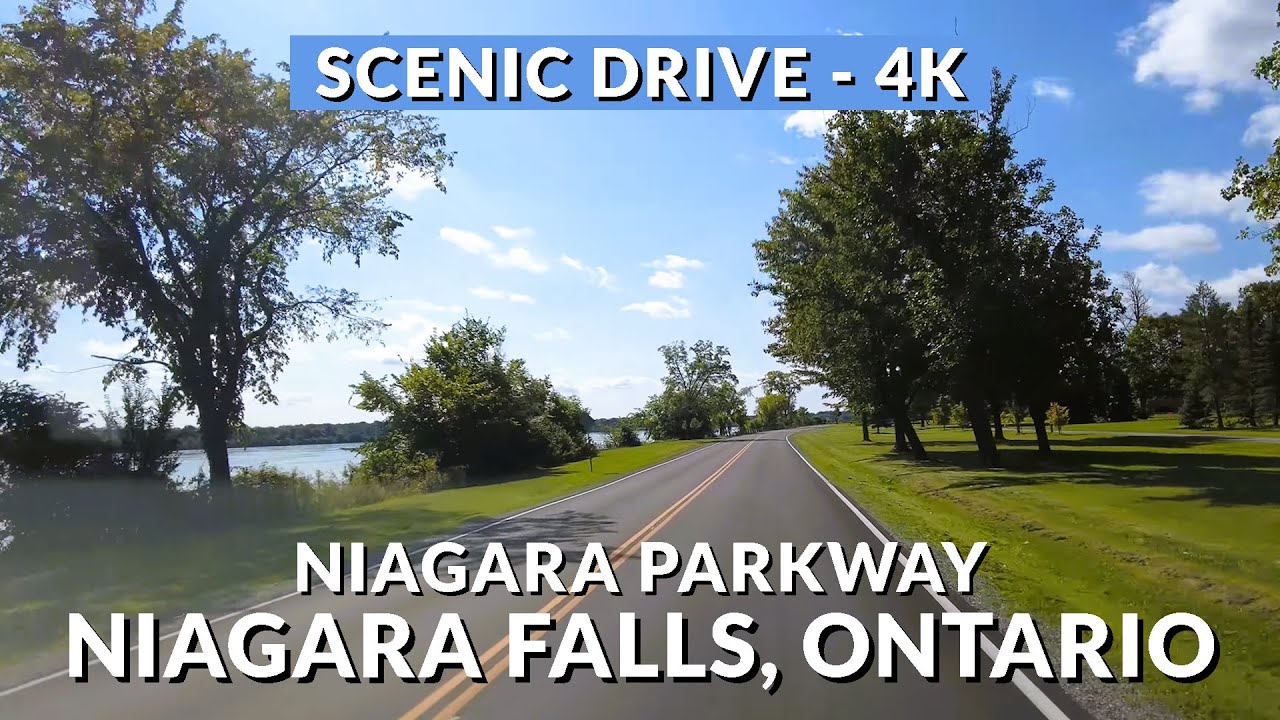 Scenic Drive: Niagara Parkway from Queenston to Niagara Falls, Ontario (4K)
