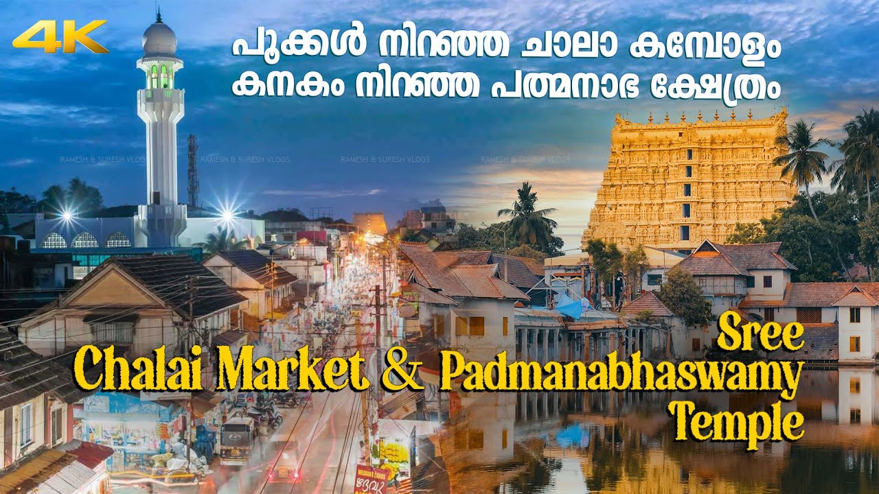 കനകം കുമിഞ്ഞ കിഴക്കേ കോട്ട ! Chalai Market & Sree Padmanabhaswamy Temple | Ramesh & Suresh Vlogs