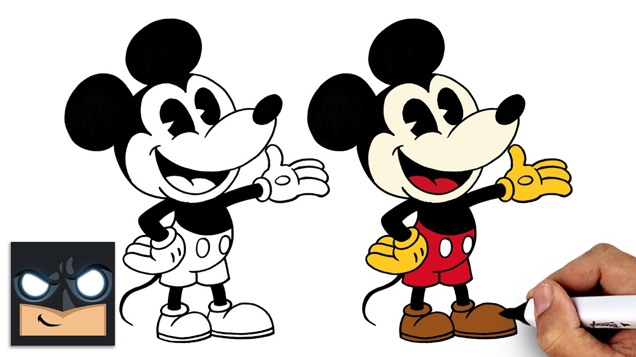 How to Draw Mickey Mouse