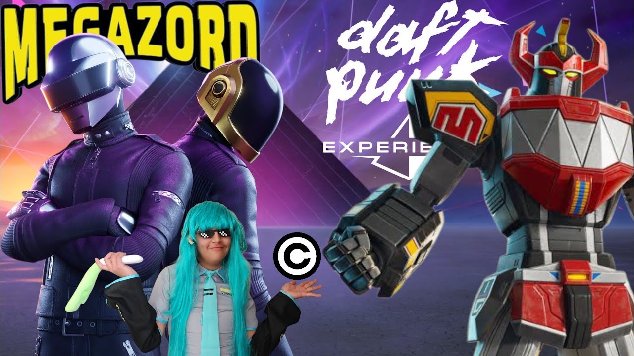 DAFT PUNK MEGAZORD COSPOBRE Y MUCHO COPYRIGHT (Evento Fornite X Daft Punk y jugando con el Megazord)