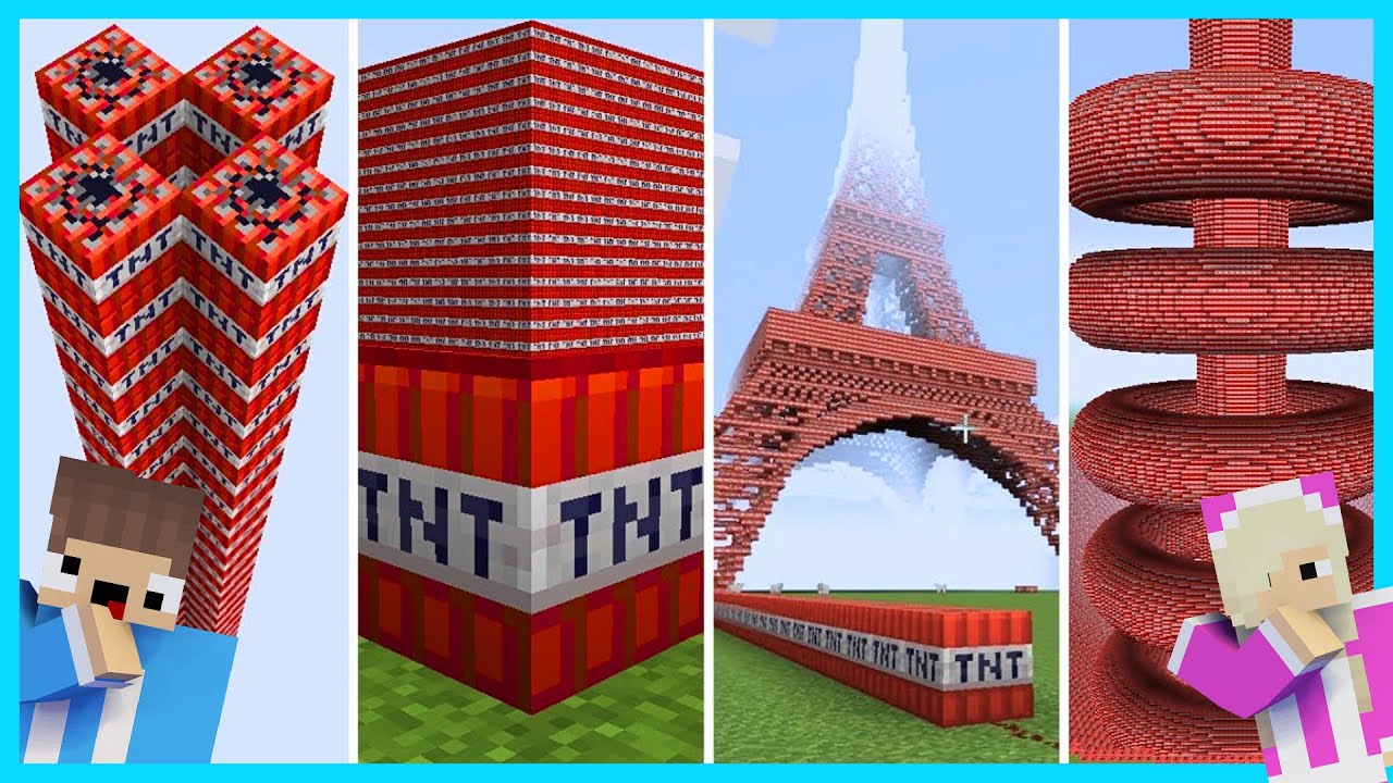 MIPAN & ZUZUZU BUAT PETASAN PAKE TNT TERBESAR UNTUK TAHUN BARU DI MINECRAFT! KOTA SAMPAI HANCUR!