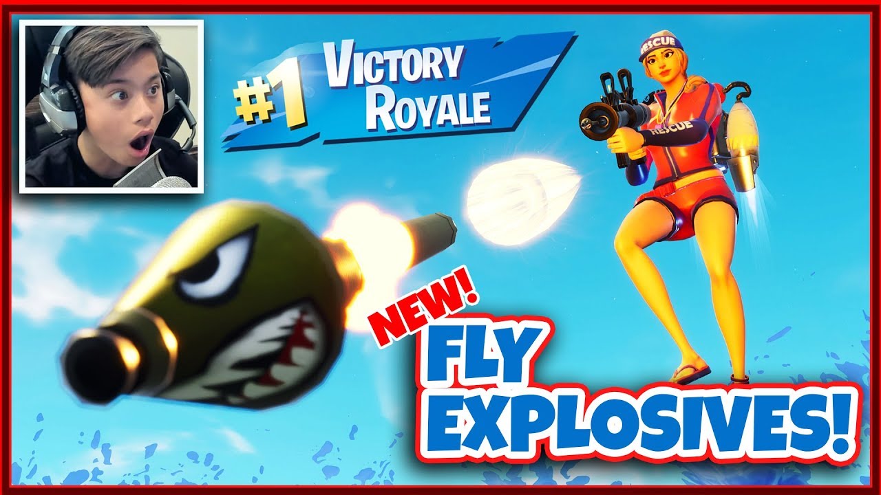 FORTNITE NEW GAME MODE - FLY EXPLOSIVES!!! Victory Royale!  I Am a Pro!