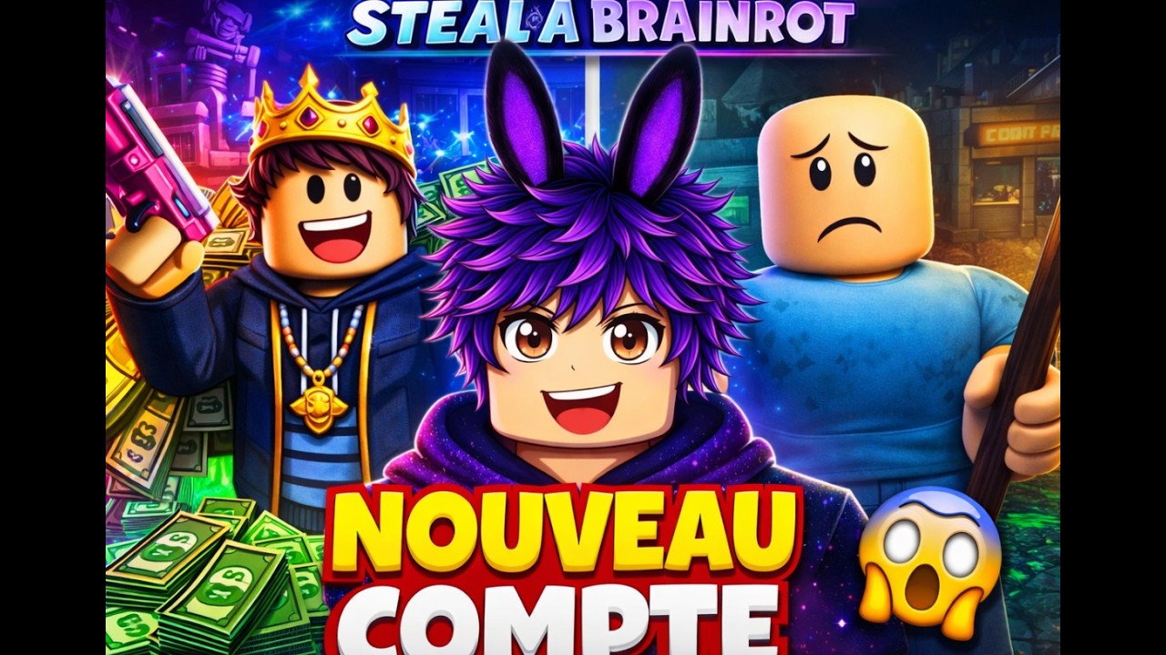 JE RECOMMENCE TOUT SUR STEAL A BRAINROT… (NOUVEAU COMPTE) 😱