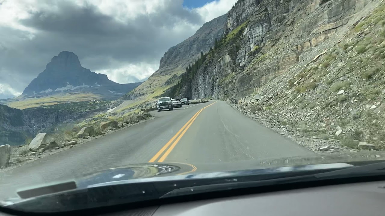 The opening scene The Shining Filmed at Glacier NP Going to the Sun Rd