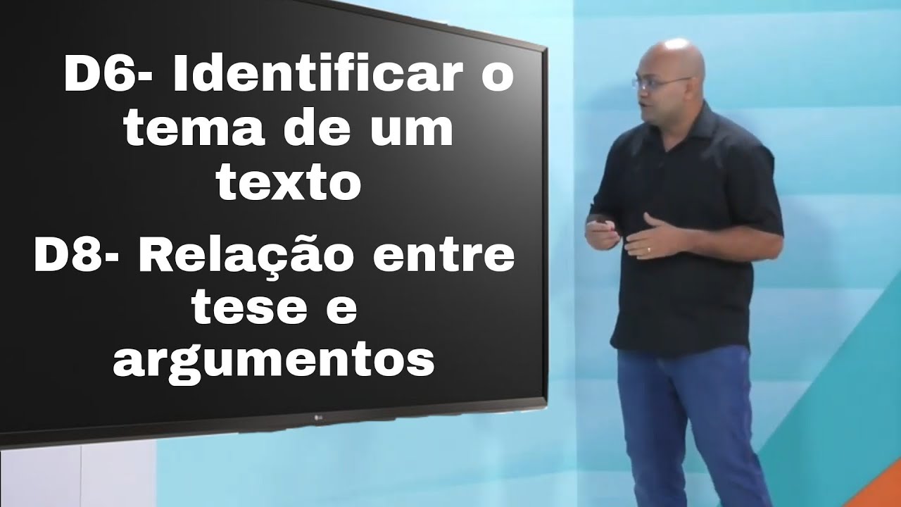 D6-Identificar o tema e D8- Estabelecer relação entre tese e os argumentos em Artigo de Opinião.