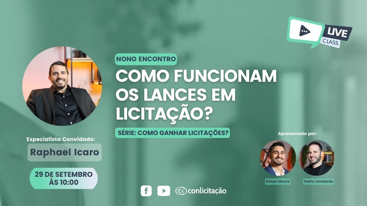 Como funcionam os lances em licitação? LiveClass #9