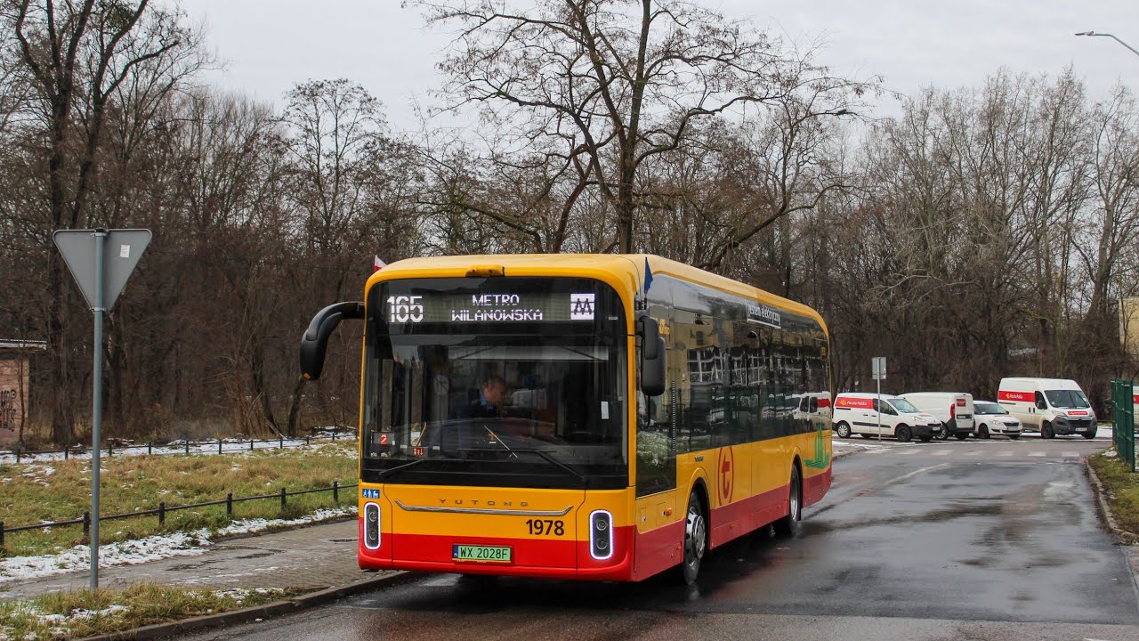 Przejazd: Yutong U12 #1978 MZA Warszawa - Linia 165