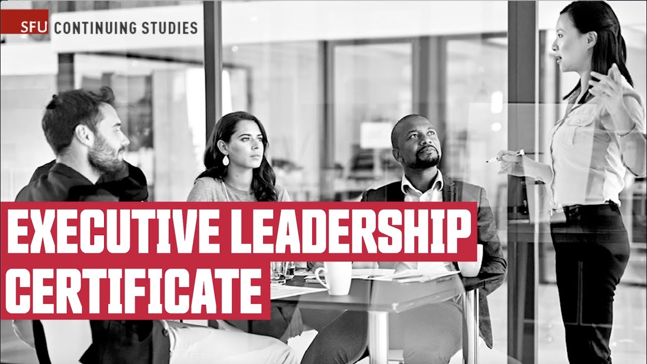 Executive Leadership Certificate at SFU Continuing Studies
