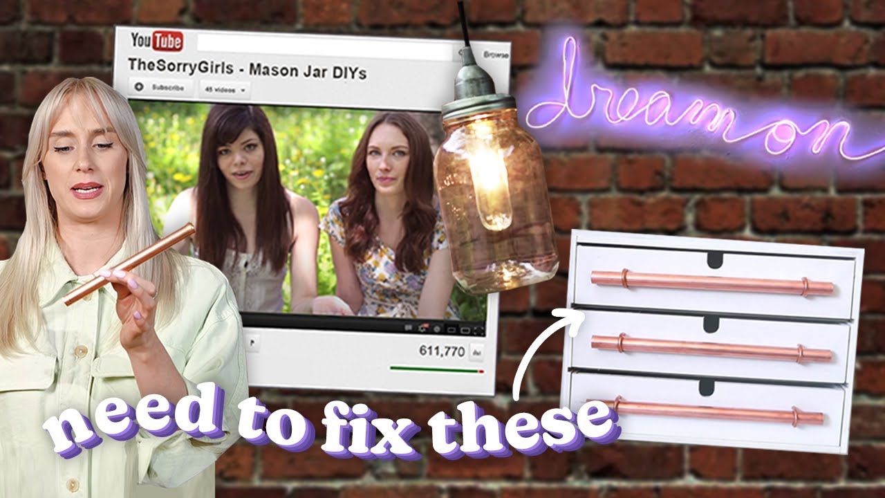 recreating our first DIYs (and fixing them)