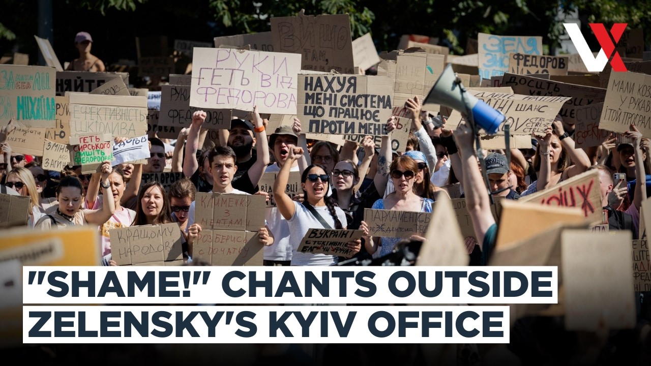 &ldquo;Shame! Shame!&rdquo; Protests Erupt In Kyiv After Zelenskyy Removes Defence Minister | VERTEX