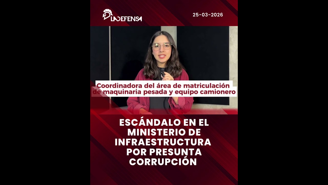 #shorts | ESC&Aacute;NDALO EN EL MINISTERIO DE INFRAESTRUCTURA POR PRESUNTA CORRUPCI&Oacute;N