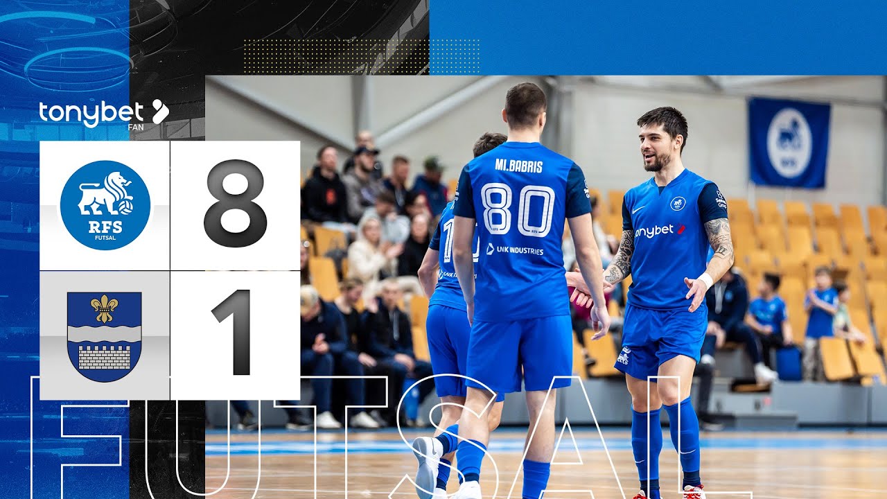 RFS FUTSAL 8:1 DAUGAVPILS FS | RFS FUTSAL VĀRTI | TELPU FUTBOLA VIRSLĪGA