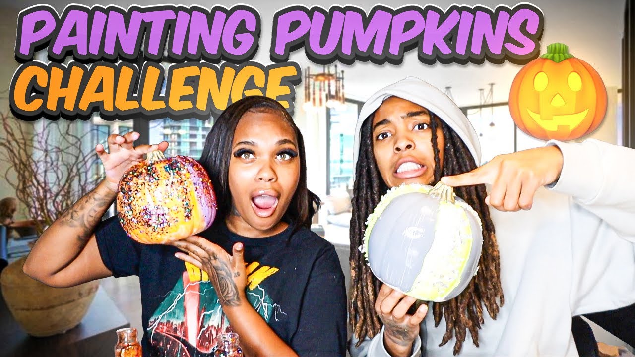 VLOGTOBER DAY 1 👻 : Painting Pumpkins Competition 🎃 Who's the best 👀