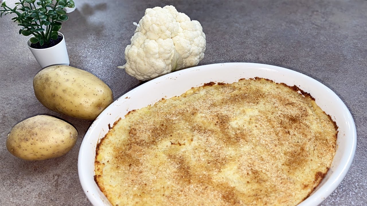 GATEAU DI CAVOLFIORE E PATATE LEGGERO E GUSTOSO