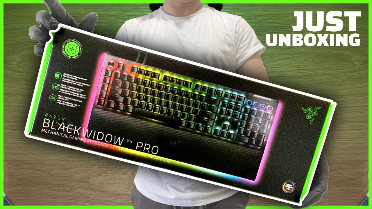 Razer BlackWidow V4 Pro Mechanical Gaming Keyboard - UNBOXING ASMR