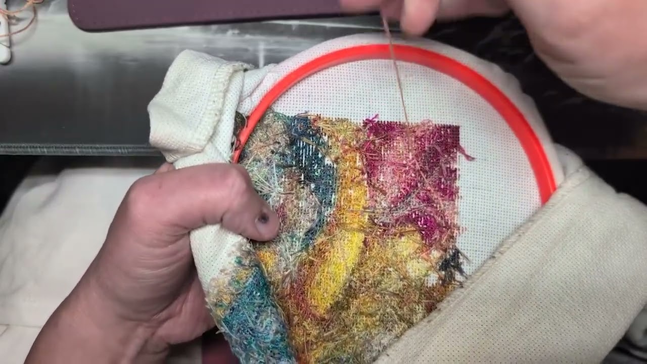 Stitch With Me - Old World Map 2 - #28 Finishing  Another Page
