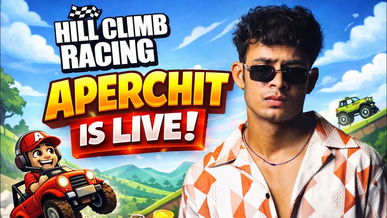 Hill Climb Racing But Everything Goes Wrong 😂 | APERCHIT IS LIVE | APERCHIT IS BACK