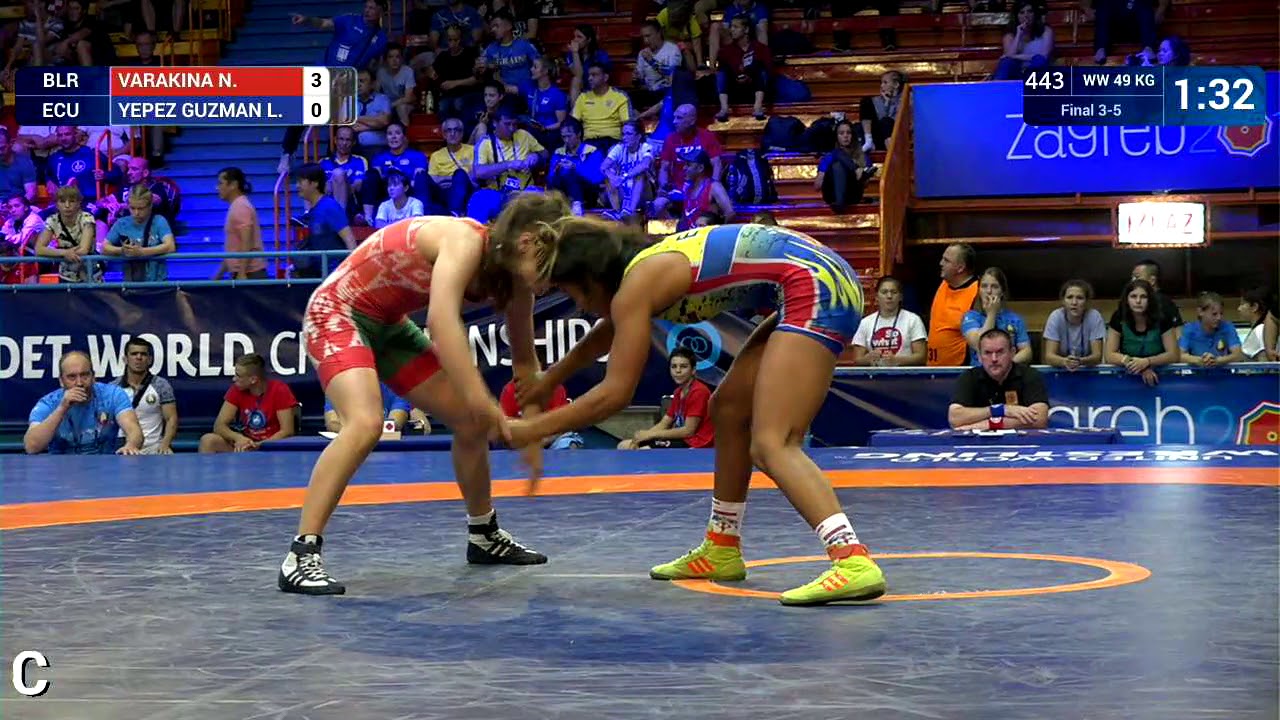 BRONZE WW - 49 kg: N. VARAKINA (BLR) v. L. YEPEZ GUZMAN (ECU)