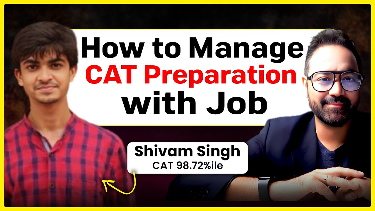 CAT 2026 strategy for working professionals | How to manage CAT preparation along with a job 