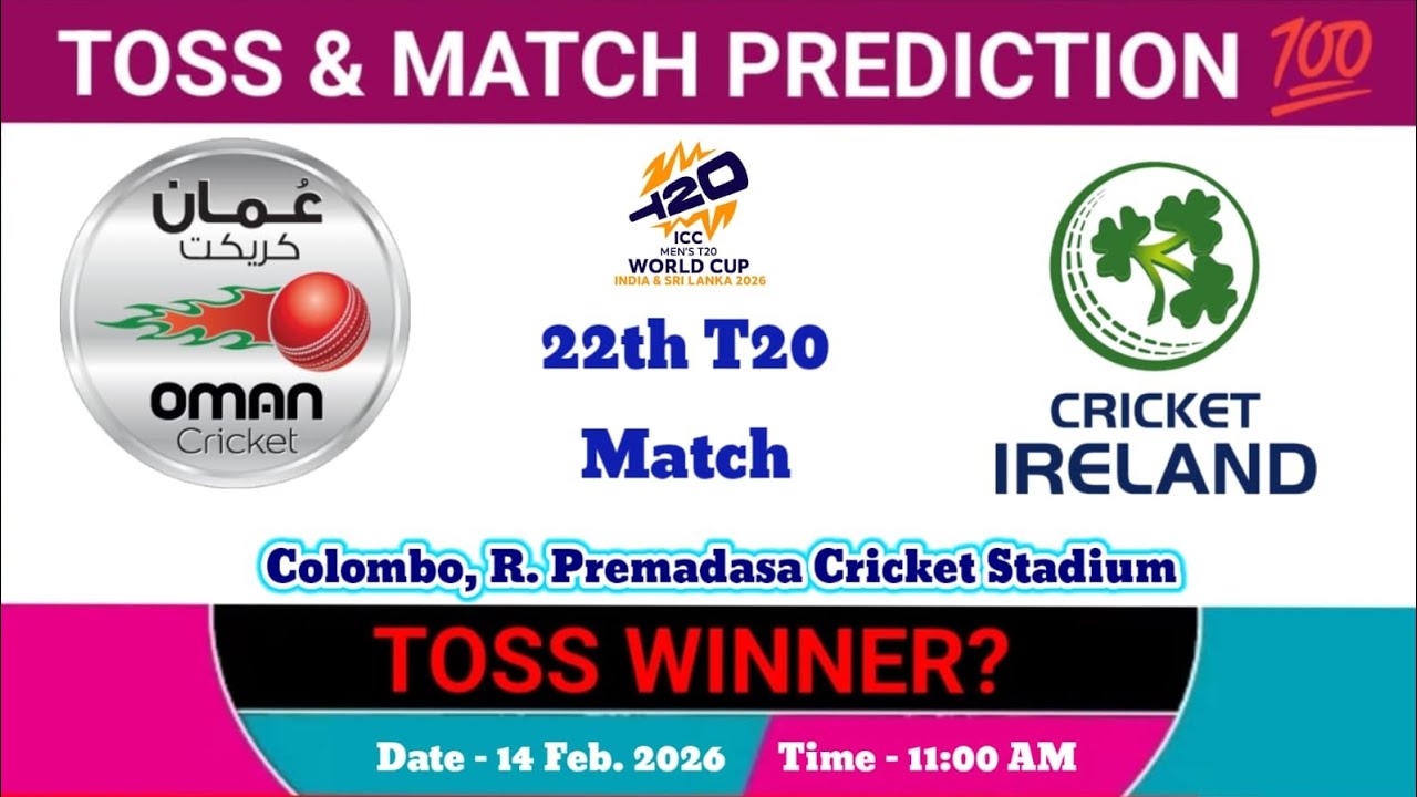 Oman vs Ireland toss Prediction | today toss prediction | t20 world cup 2026 