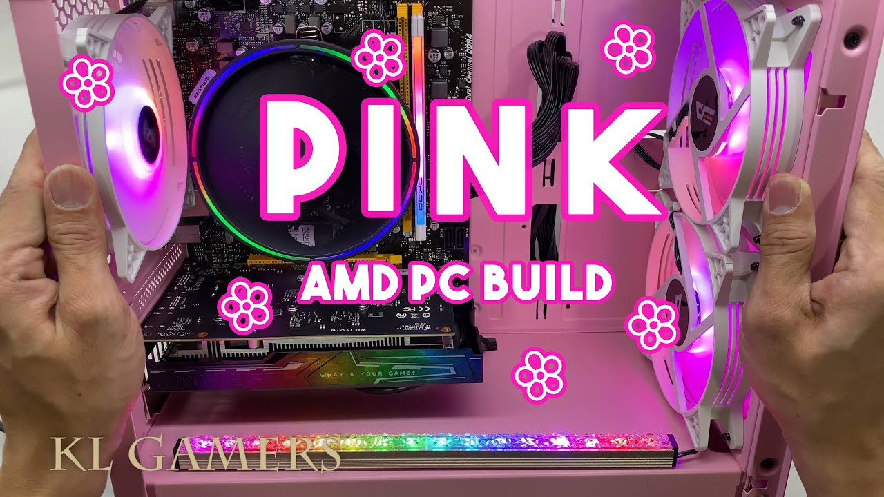 AMD Ryzen 3 3200G Biostar B450M GTX 1650 PINK Gaming PC Build