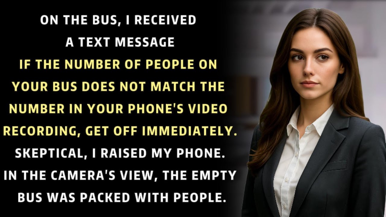 If the number of people on your bus does not match the number in your phone's video, get off !