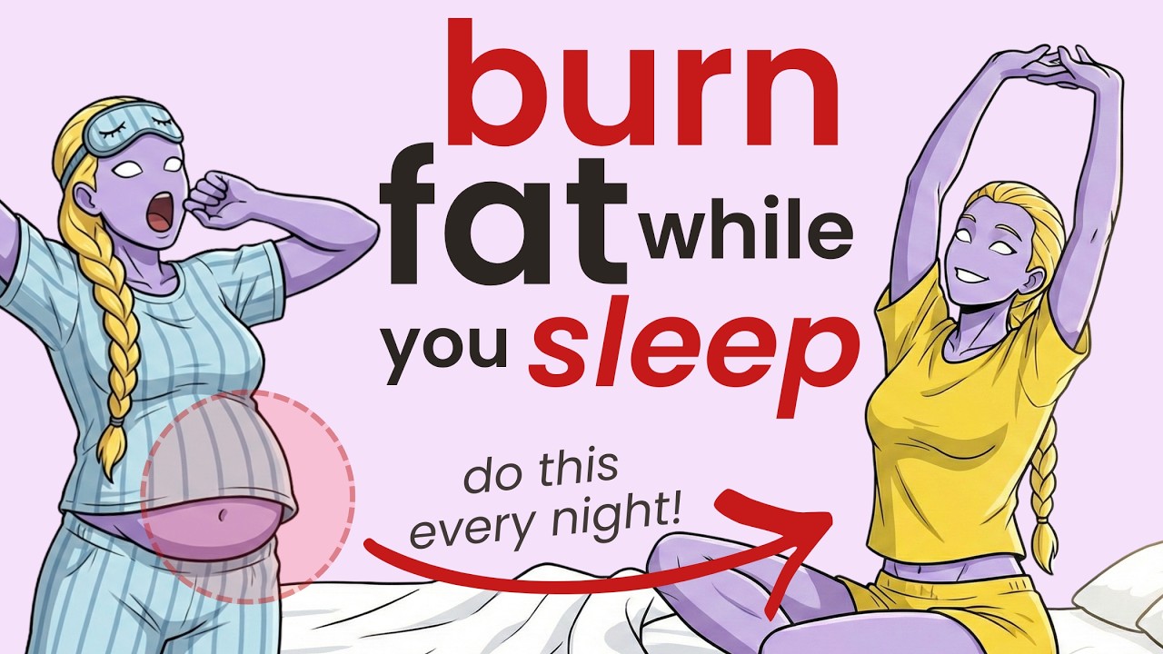 Every women need this routine before bed to burn belly fat fast!