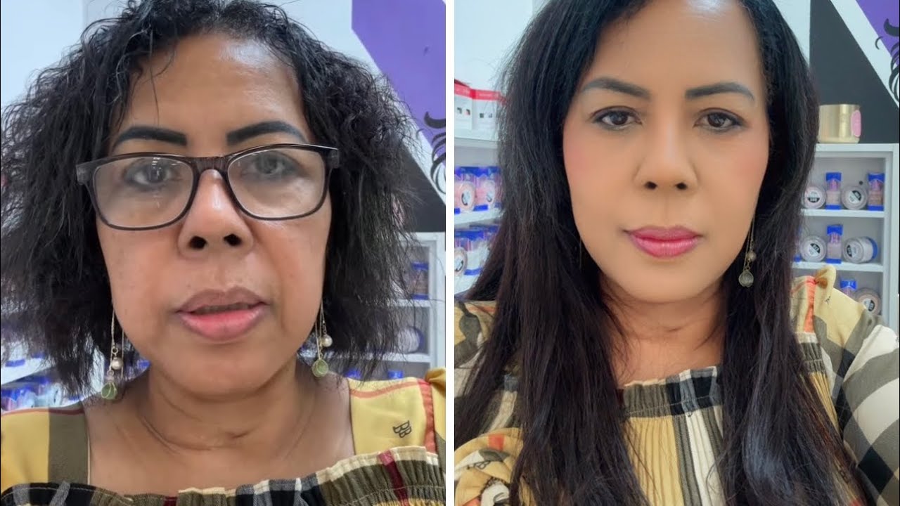 After applying makeup and having her hair styled, Thảo will have a more beautiful face.
