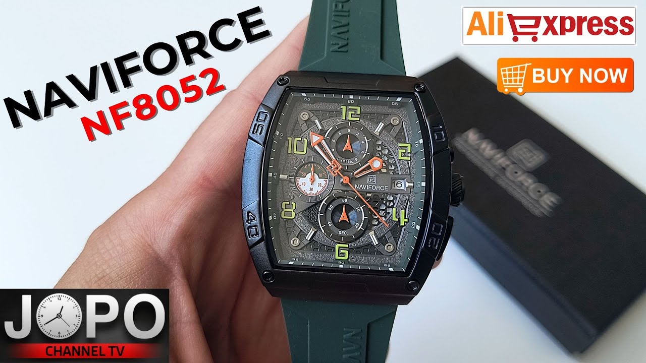 NAVIFORCE NF8052 Sport Chronograph Watch│Naviforce Watch Review│Subtitles