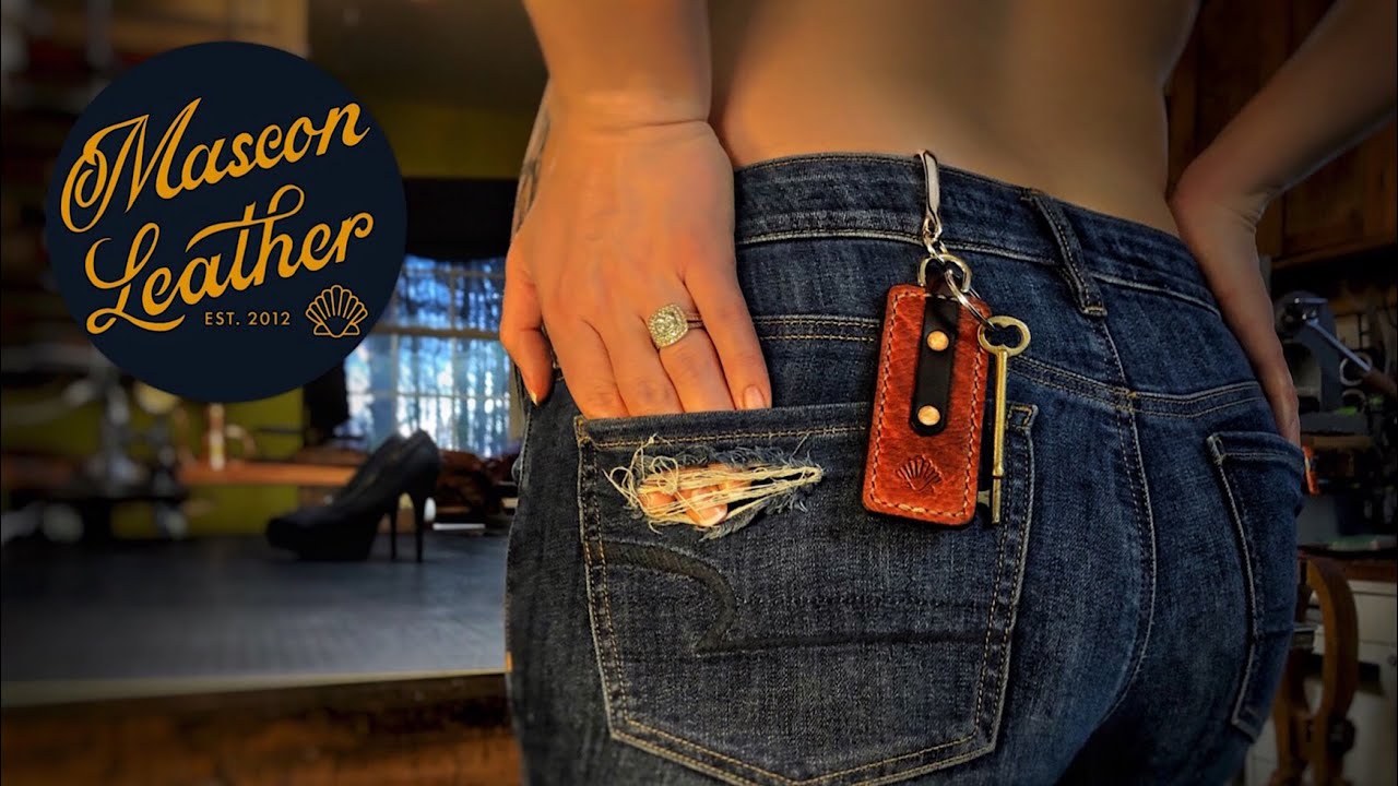 Making a Leather KEY FOB! - Bonus: Lilly Paints Me a Sunflower! (ENJOY!)