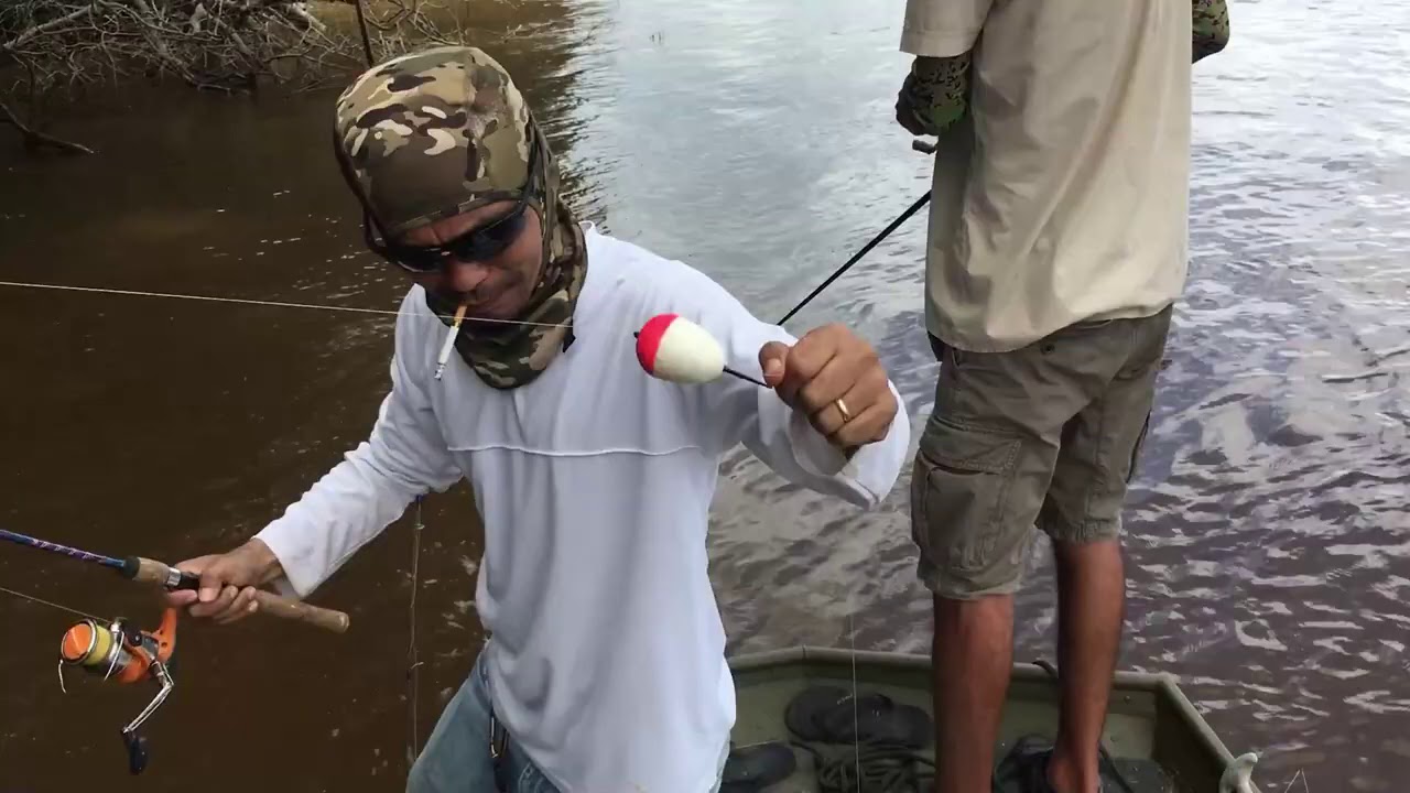 Peacock bass fishing in Suriname. Red Shiloh Suriname. Marlon Kartodikoro.