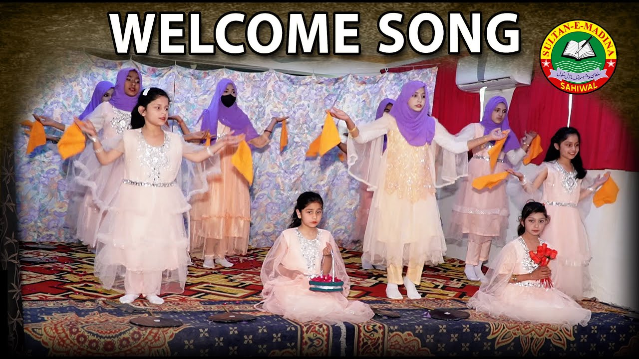 Welcome WELCOME Song for school Annual Function By Sultan e Madina Students Girls Performance Tablo