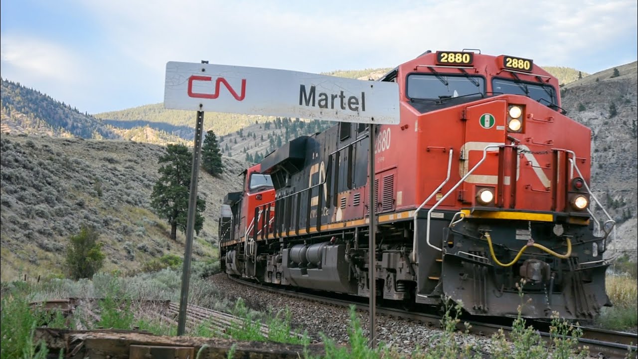 CN & CPKC TRAINS traversing, the Fraser and Thompson Canyon’s￼