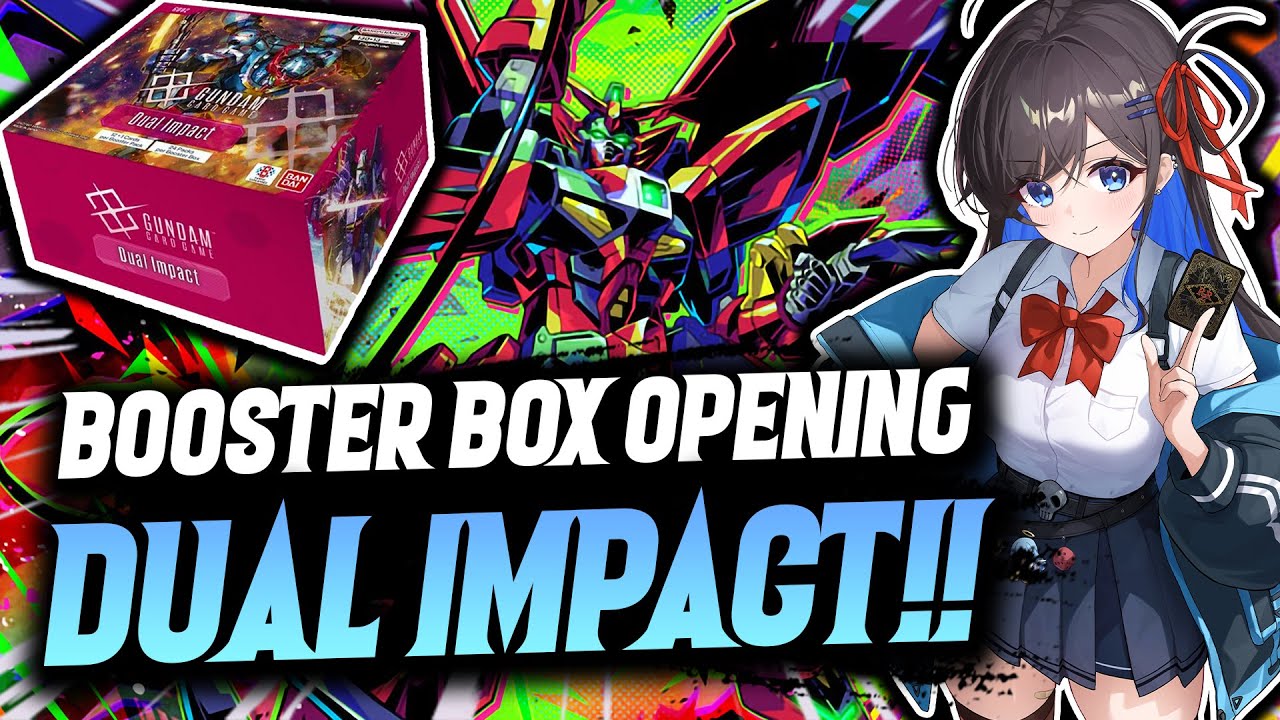 Моя первая карточная игра Gundam GD02 Dual Impact Booster Box Opening SLAPS