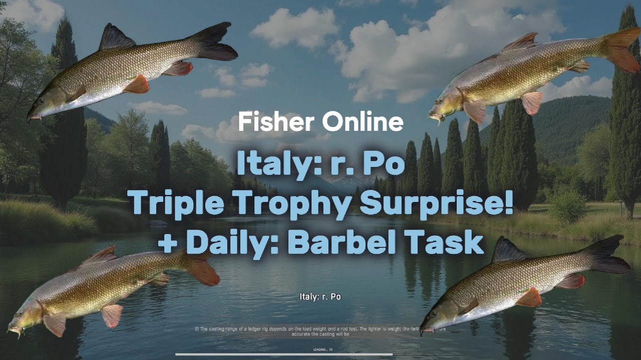 Трофейный улов в Италии: р. По | Ежедневное задание: Усач | Fisher Online