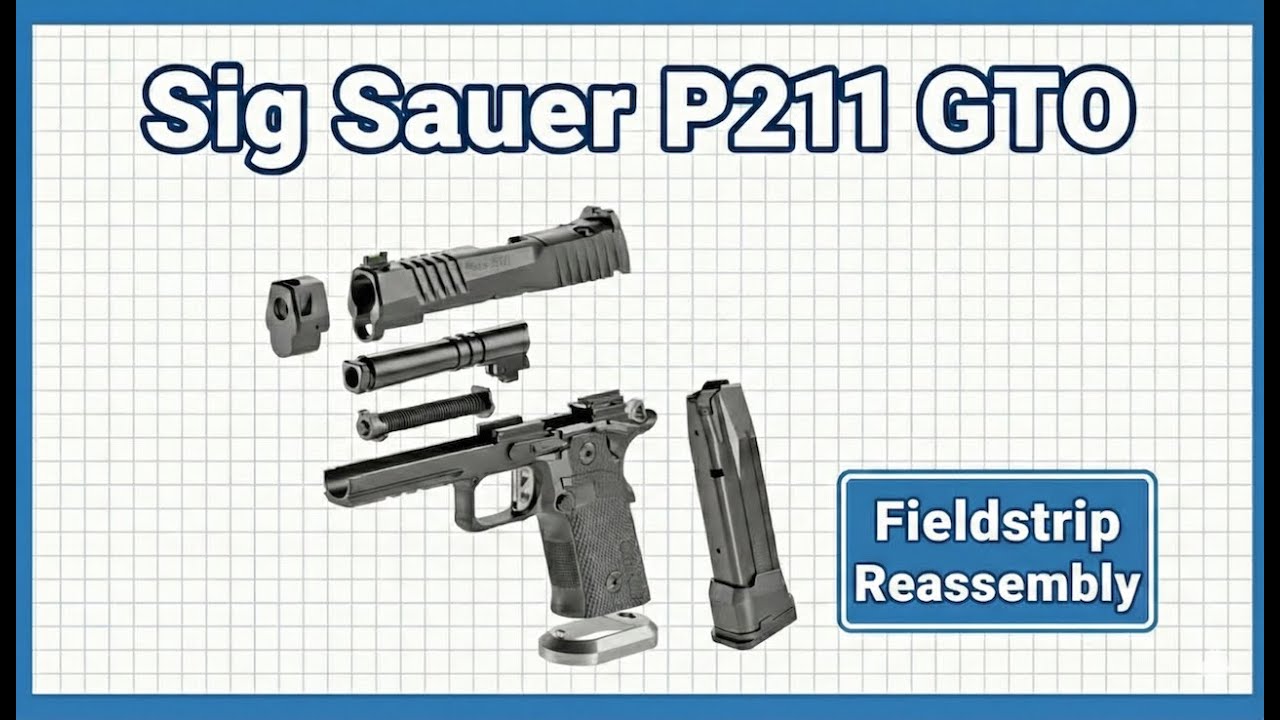 Sig Sauer P211 GTO Fieldstrip Reassembly