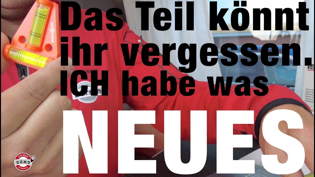 WoMo-Fahrer achten immer auf das Niveau! Hier eine NEUHEIT für Euch. Kastenwagen.