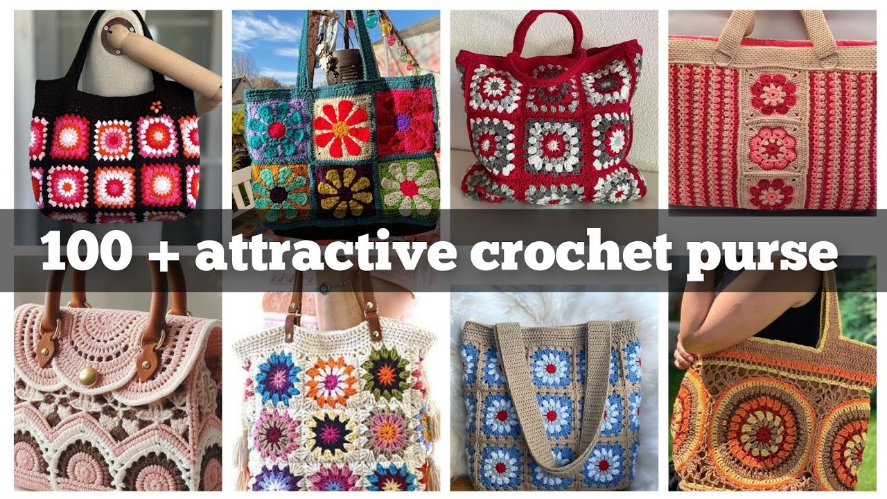 300+attractive Top crochet hand bags Designs ideas for everyone