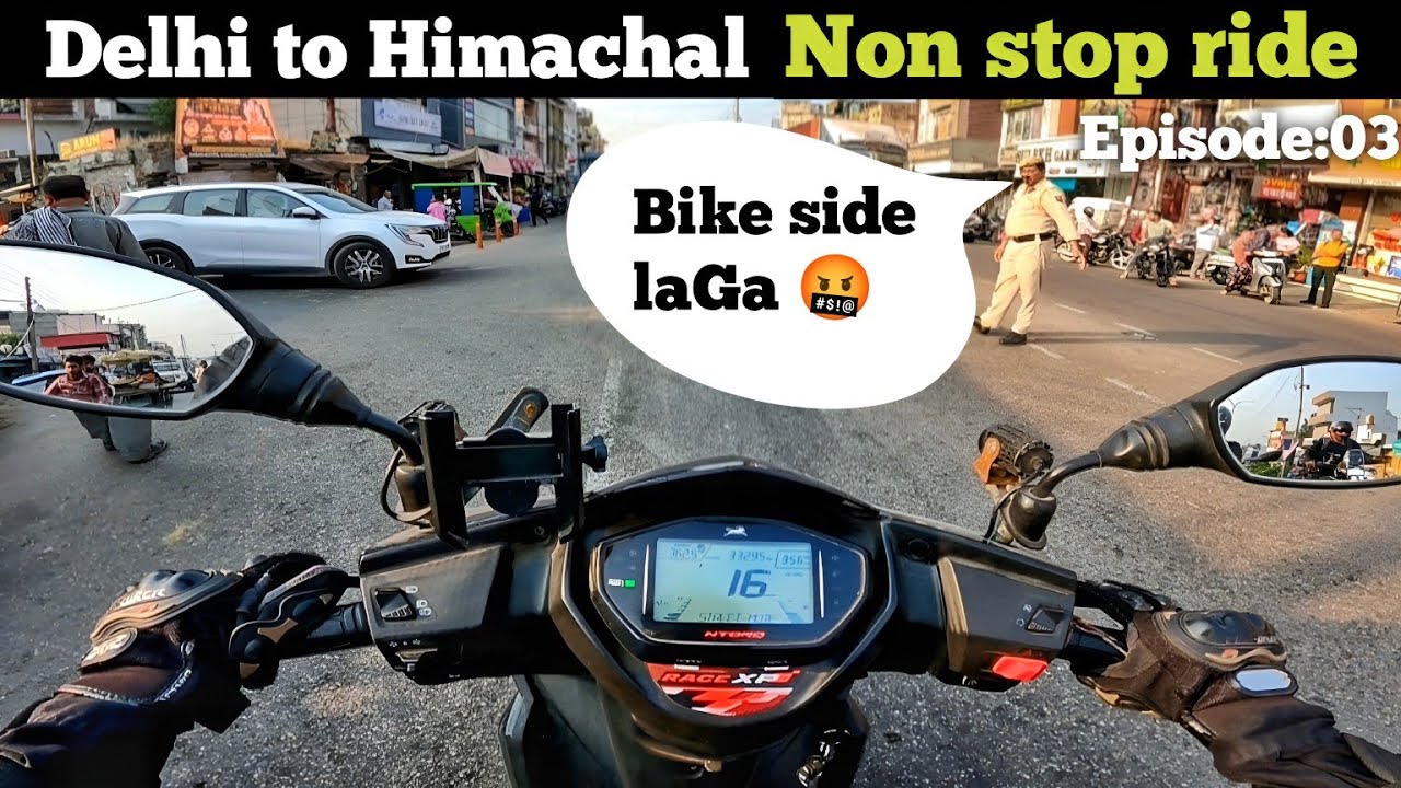 Himachal me aate hi police ne rok diya 😱 | Delhi to Himachal ride Ntorq race xp