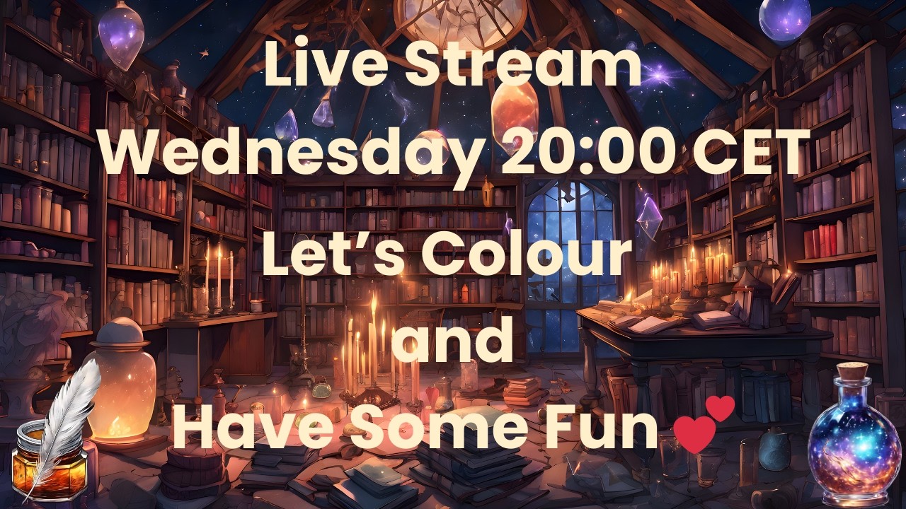 LIVE STREAM. Lets Colour in..... No Idea Yet 😅