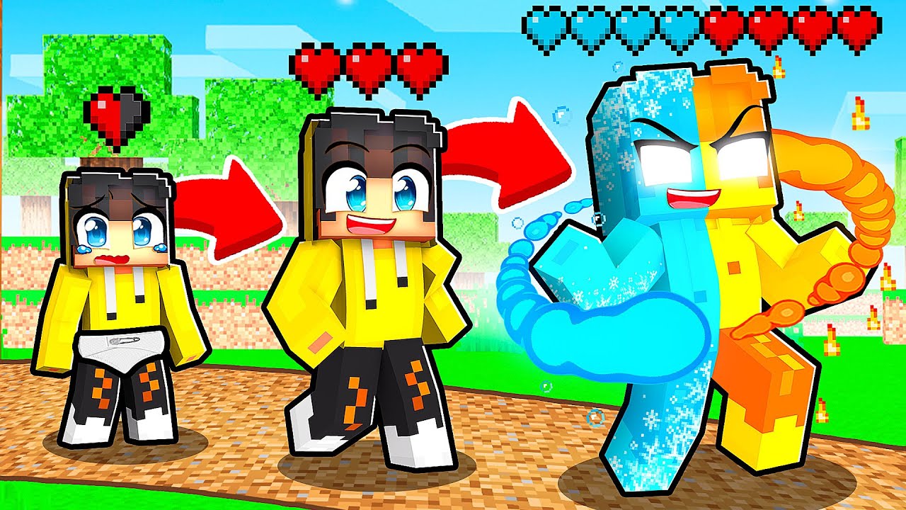 Minecraft ama Elemental Süper Kahramanım! 🔥