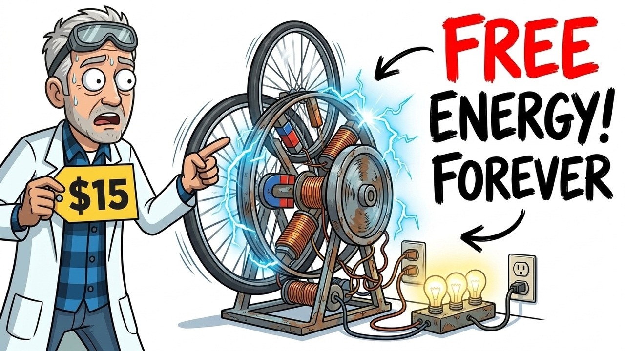 The $15 Hack That Generates Free Electricity FOREVER &mdash; (Physics Don't Lie)