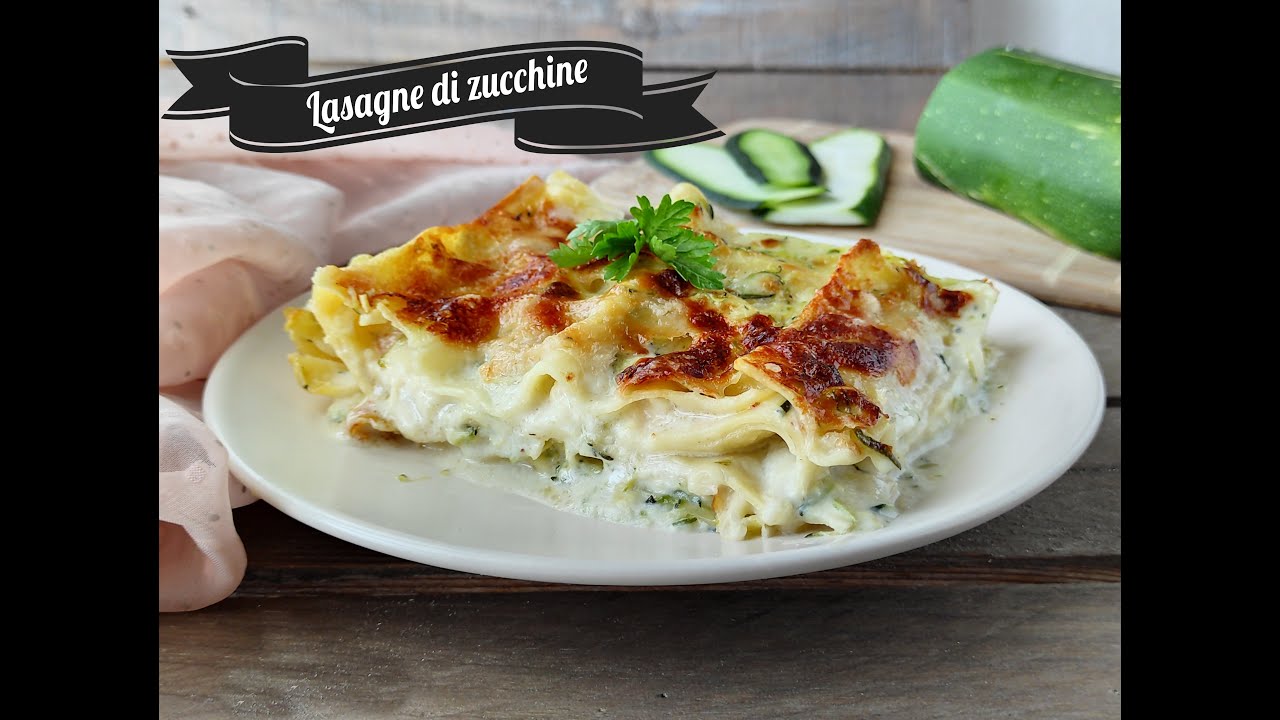 Lasagne di zucchine super cremosa e filante