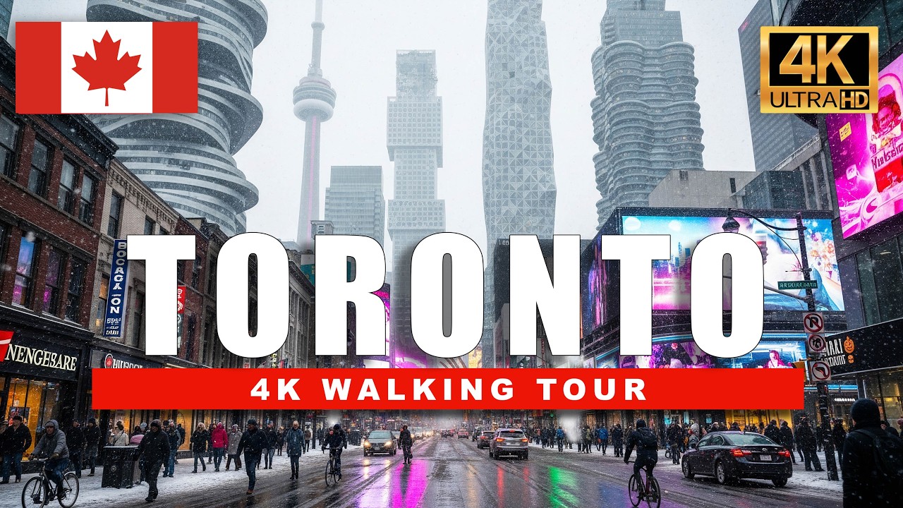 4K Toronto Snow Walk 2026 🇨🇦 | Walking Yonge Street (4K HDR) Canada Winter Walk