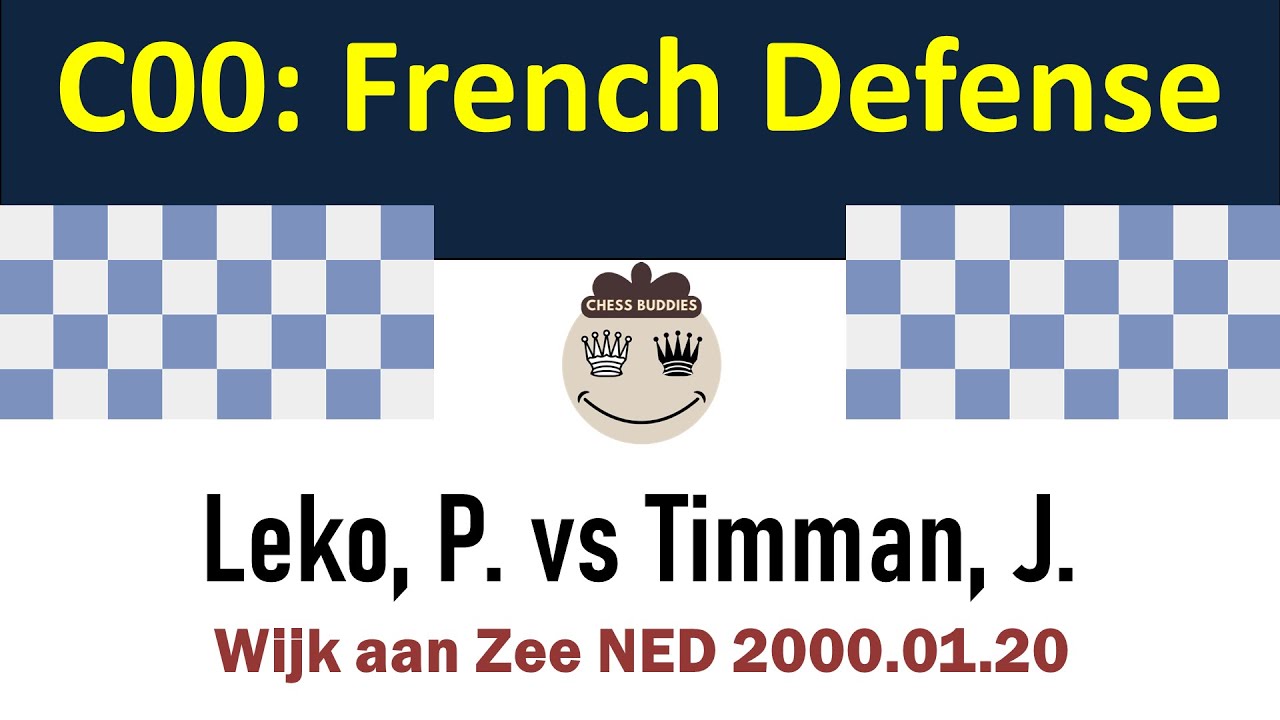 C00: French Defense || Leko, P. vs Timman, J. | Corus | Wijk aan Zee NED 2000.01.20 #chess