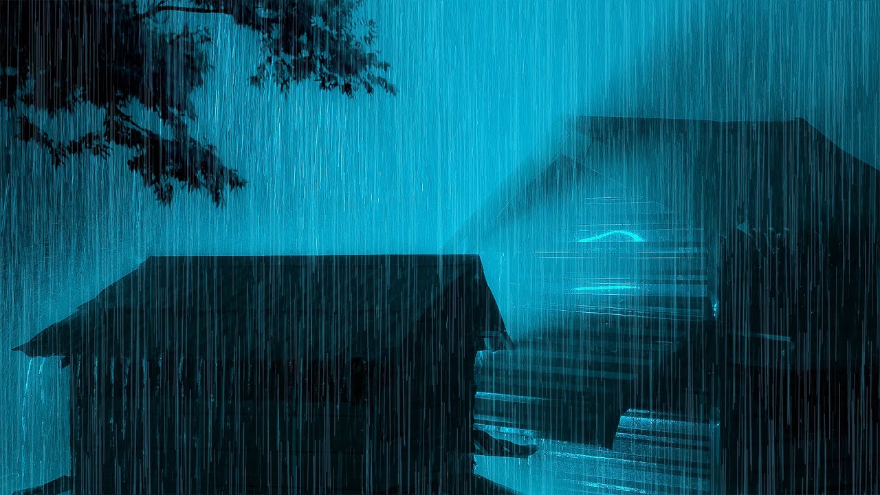 Убаюкивающий стук дождя по крыше 🌧️ Уютная ночь для борьбы с бессонницей