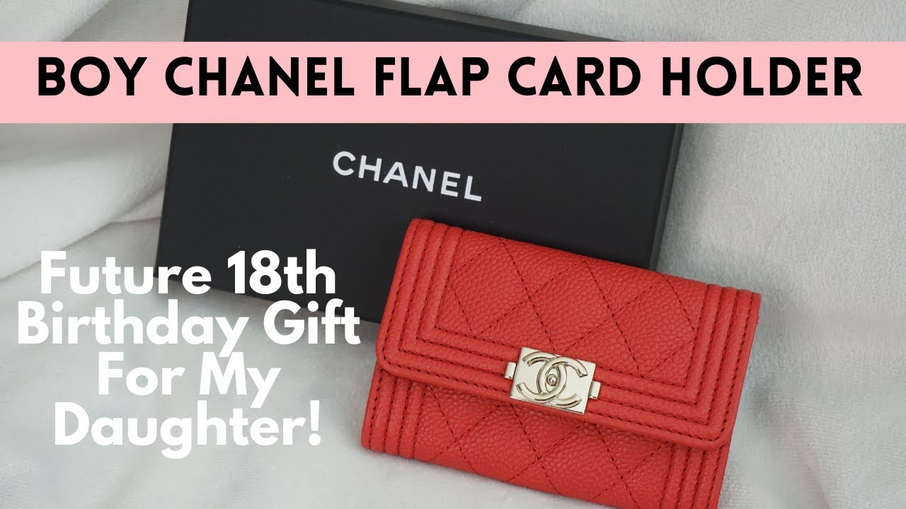 CHANEL UNBOXING | Boy CHANEL Flap Card Holder | Future 18th Birthday Gift For My Daughter!