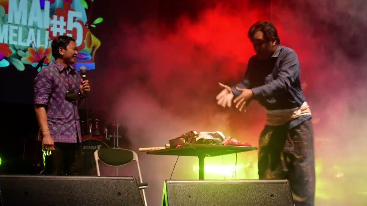 super keren ! Lurah Renon Gede Suweca VS bli Ciaaattt Konser GAMUT Gamelan Mulut di Muntig Siok