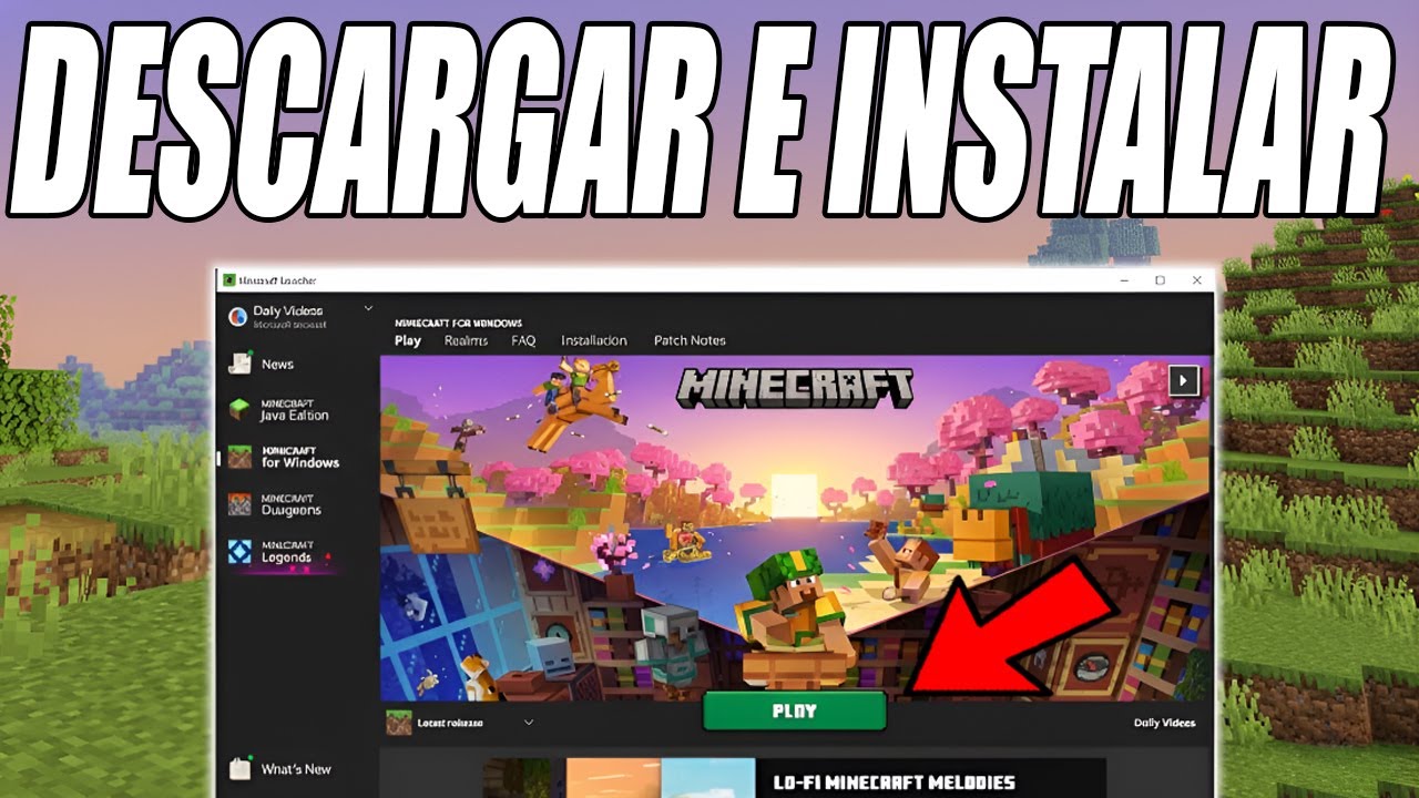 COMO DESCARGAR E INSTALAR MINECRAFT BEDROCK PARA PC - DESCARGAR MINECRAFT BEDROCK ULTIMA VERSION