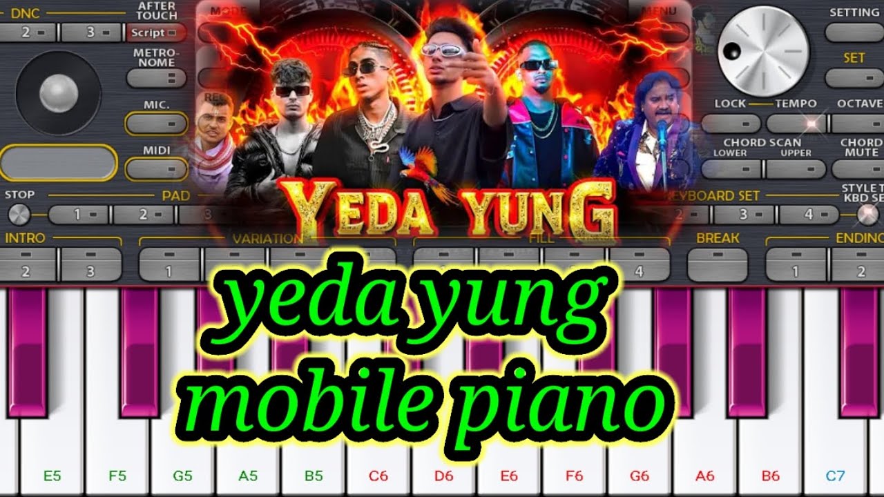 YEDA YUNG । Mobile piano 🎹 tutorial। Piano Lover 🎹 ।